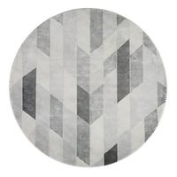 ALFOMBRA REDONDA BABIL GRIS 240 x 240 cm