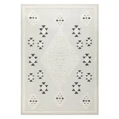 MODA ALFOMBRAS - Alfombra Palafito Blanca 120 x 180 cm
