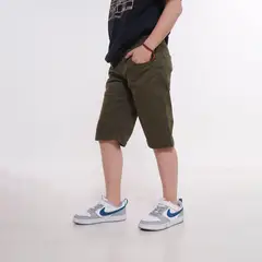 GANGSTER - Niño Short Canvas Elasticord Verde