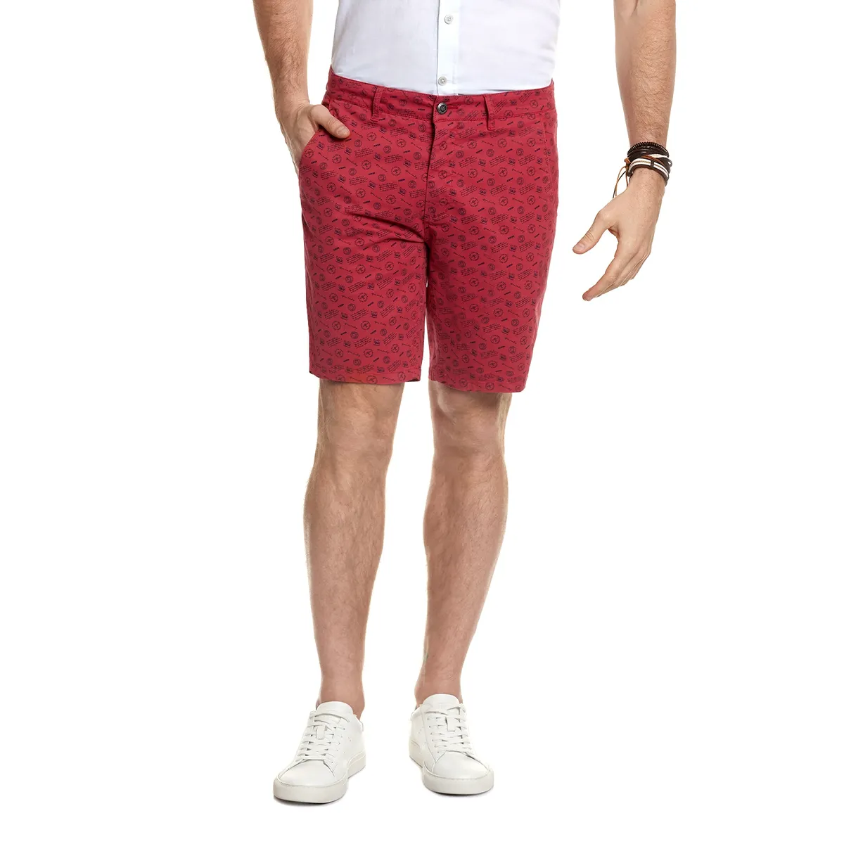 FEROUCH - Bermuda Estampado Fj Rojo Ferouch