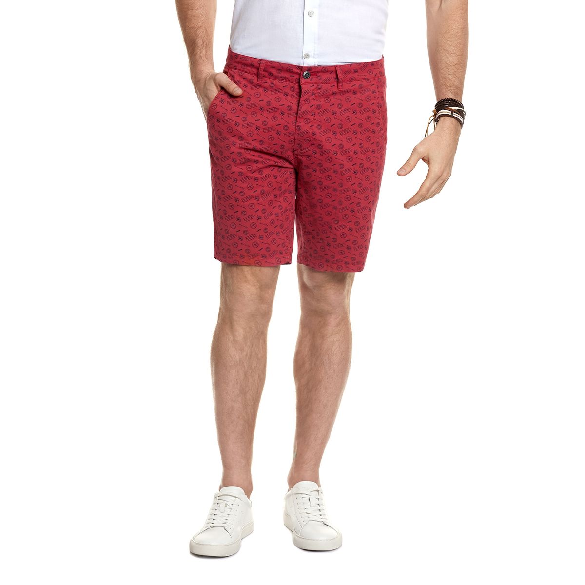 FEROUCH - Bermuda Estampado Fj Rojo Ferouch