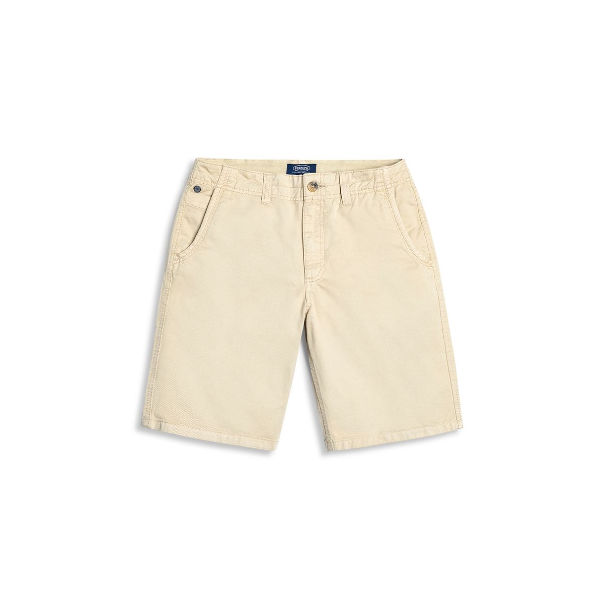FEROUCH - Bermuda Garment Dyed F Beige Ferouch