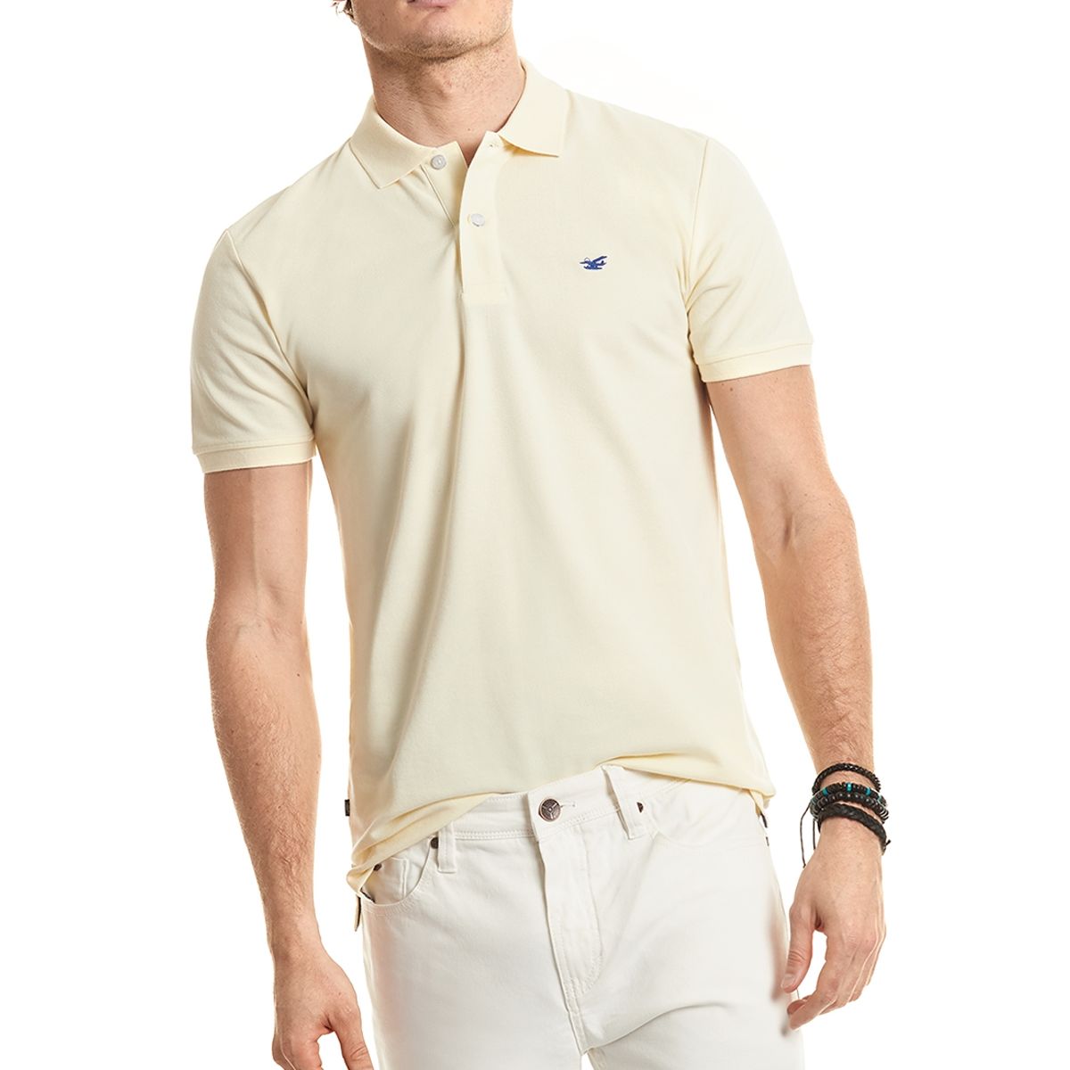 FEROUCH - Polera Polo Básica Amarillo Ferouch