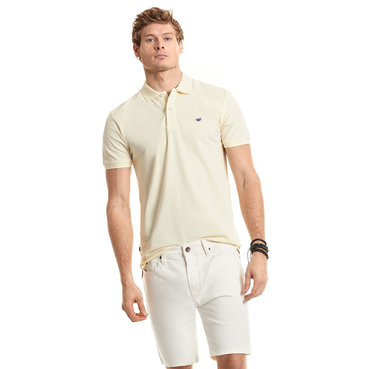 FEROUCH - Polera Polo Básica Amarillo Ferouch