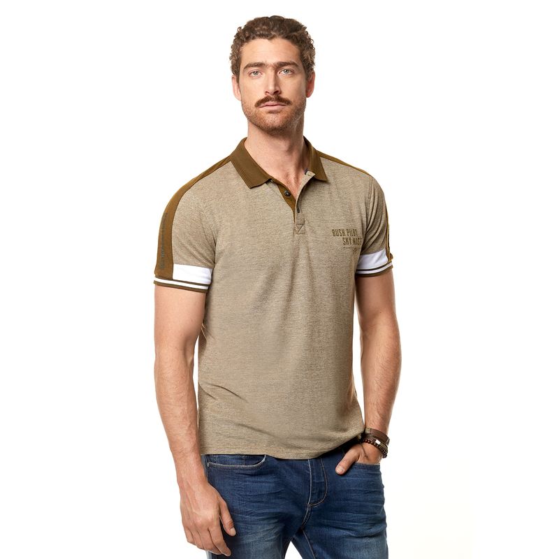 FEROUCH - Polera Polo Maryland Marrón Ferouch
