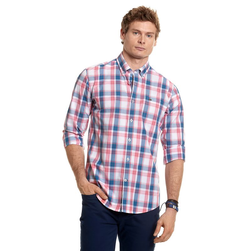 FEROUCH - Camisa Checkered Kansas Fj Rojo Ferouch