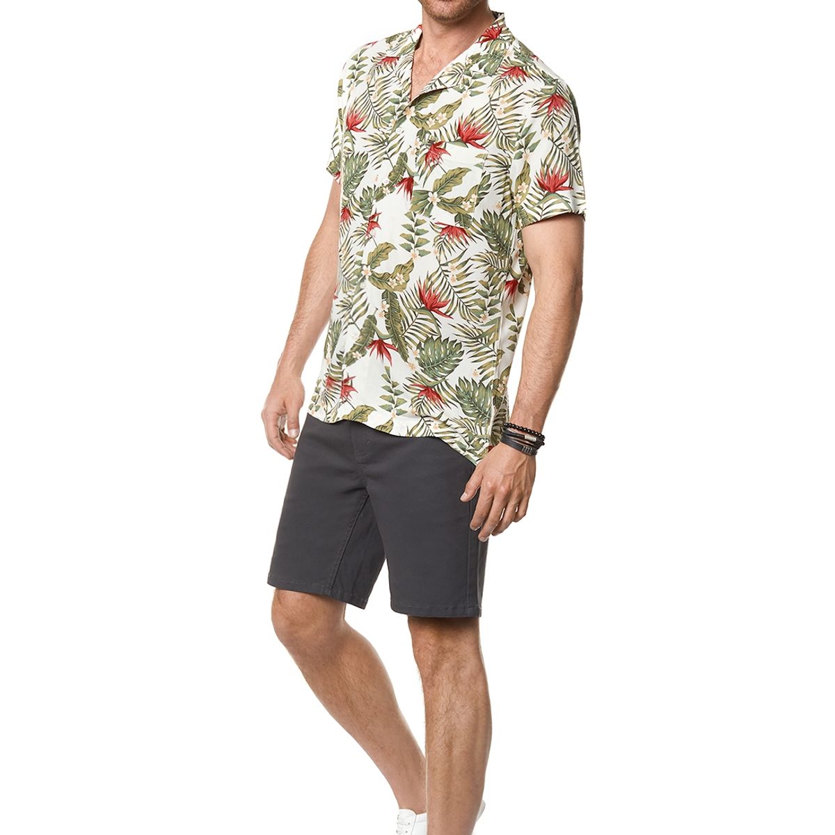 FEROUCH - Camisa Estampada Michigan Fj Beige Ferouch