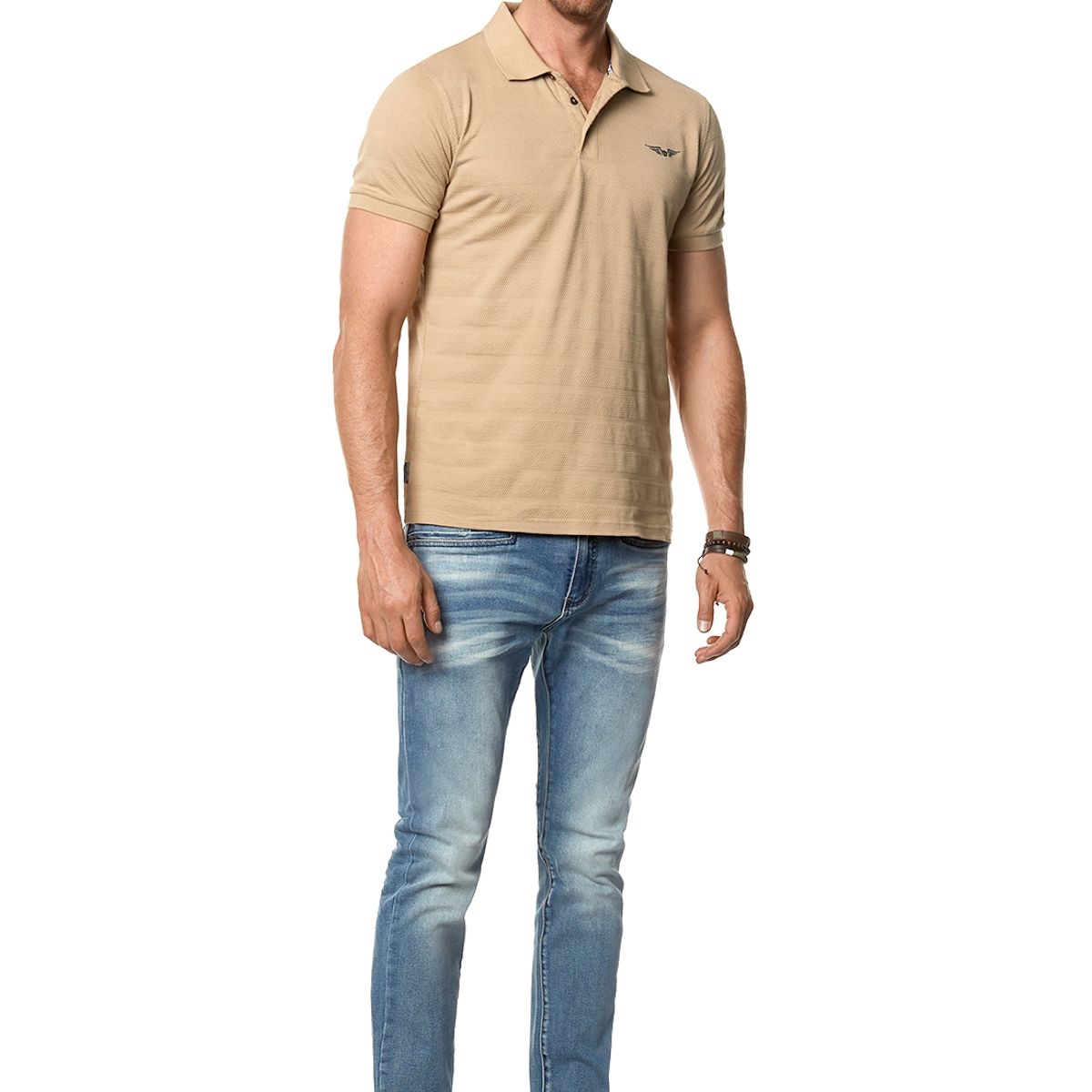 FEROUCH - Polera Polo Illinois Beige Ferouch