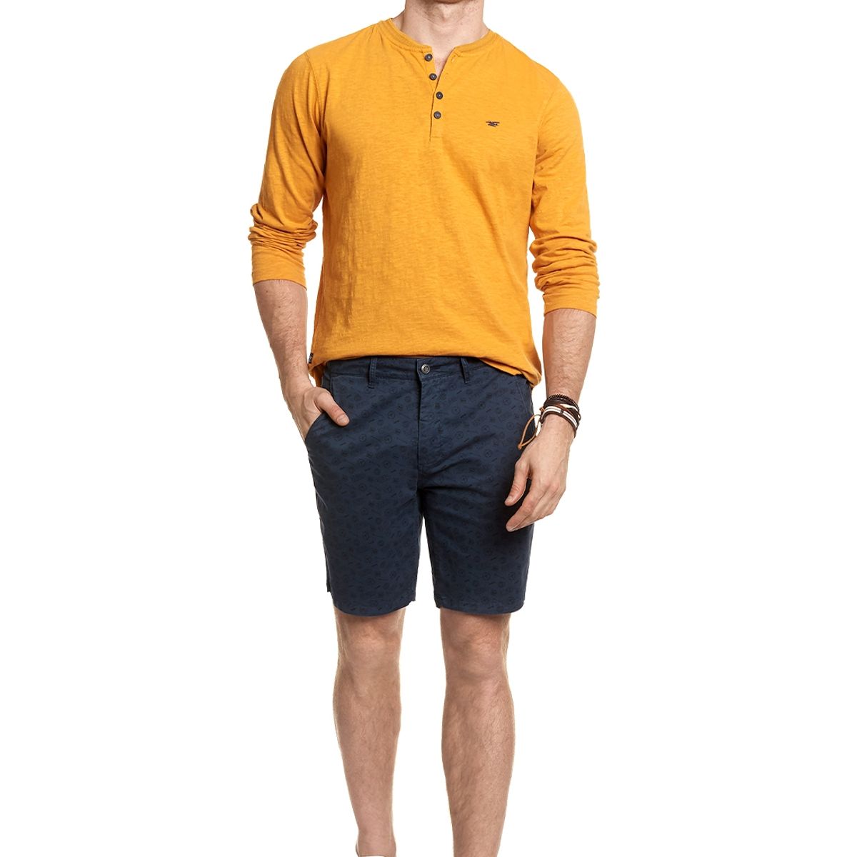 FEROUCH - Bermuda Estampado Fj Azul Ferouch