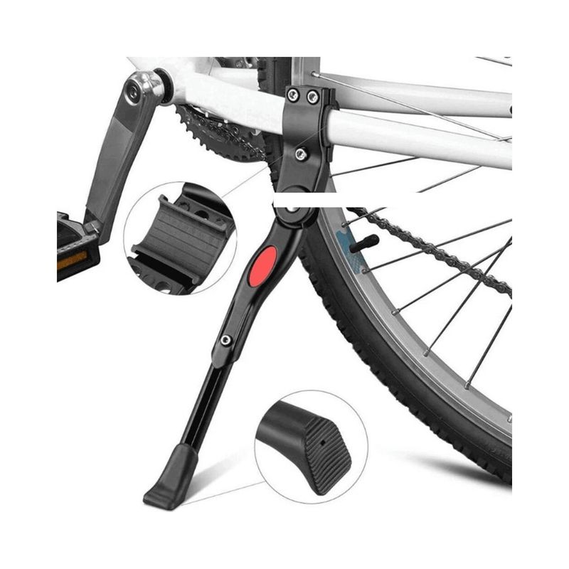 GENERICO - Pata Apoyo Soldier Para Bici Ajustable Soporte 100 Aluminio 424