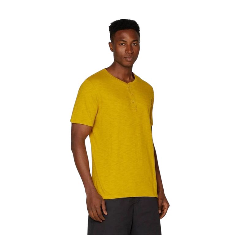 GAP - Polera Henley Amarillo GAP