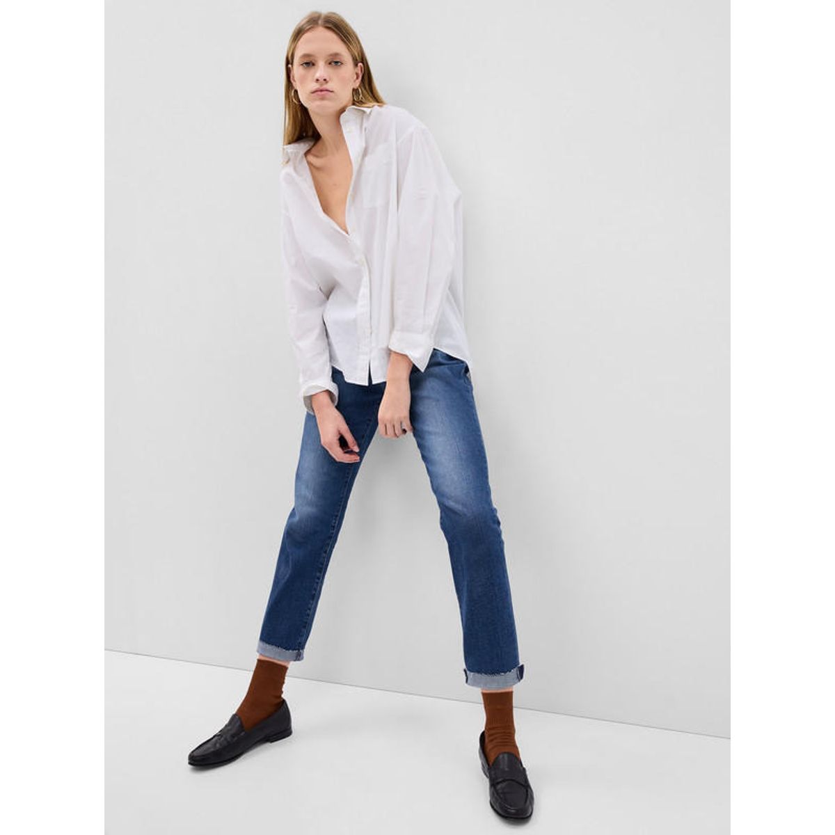 GAP - Jeans friend Medium Wash Azul GAP