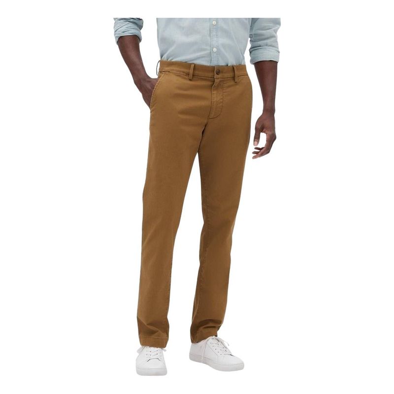 GAP - Pantalon Straight Hombre Beige