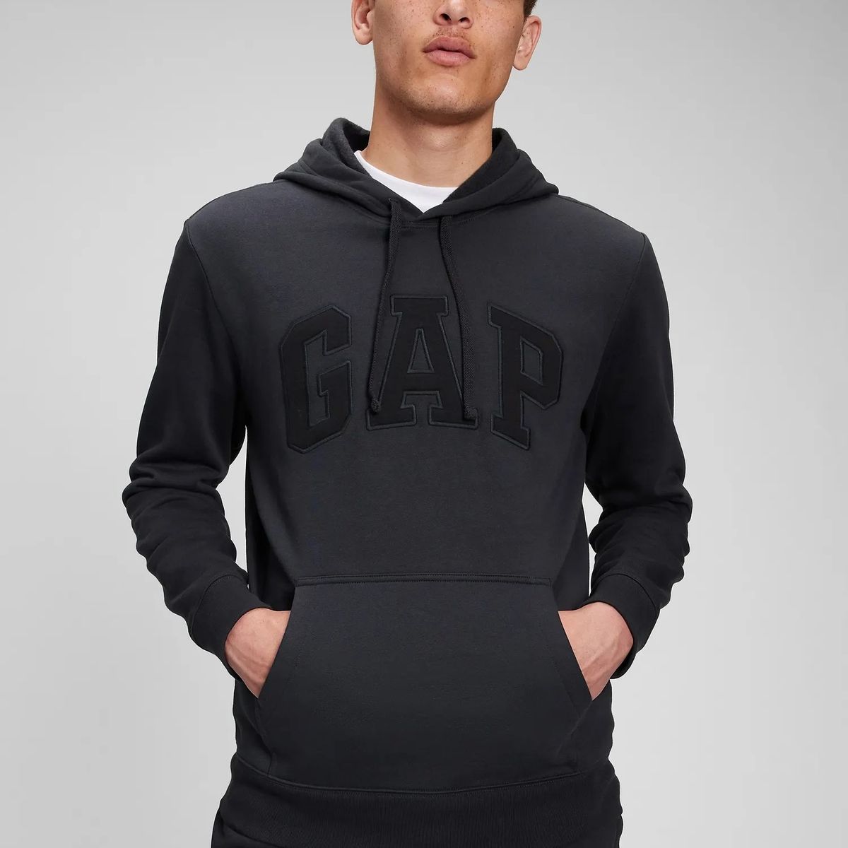 GAP - Poleron Logo Sin Cierre Negro GAP