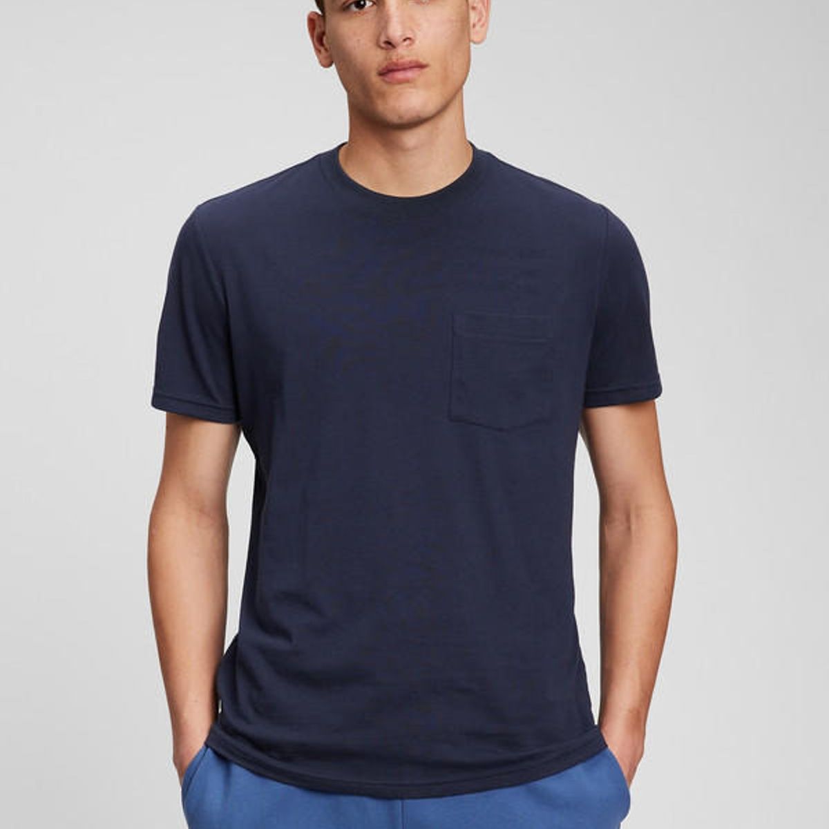 GAP - Polera Manga Corta Bolsillo Azul marino GAP