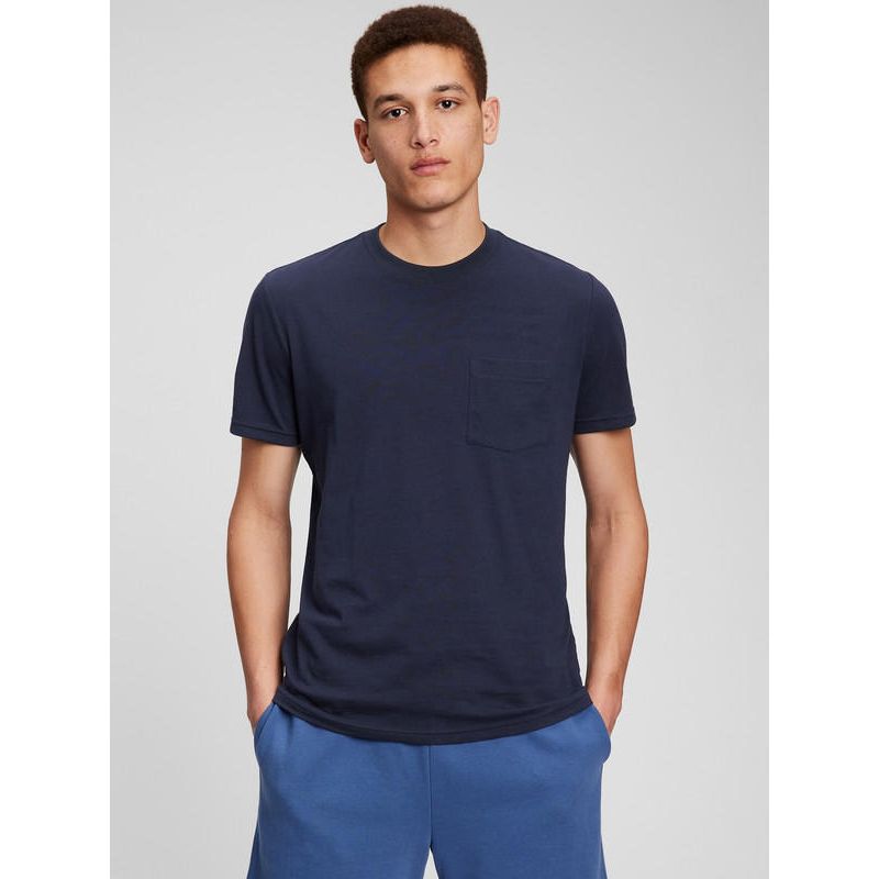 GAP - Polera Manga Corta Bolsillo Azul marino GAP