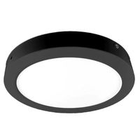 Foco LED redondo Borde Negro Sobrepuesto 30cm 24W Luz Neutra 220V