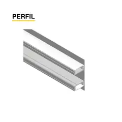 DEMASLED - Perfil De Aluminio Bidireccional Para Cinta Led 49x17mm