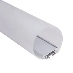 DEMASLED - Perfil de Aluminio TUBE 60mm Cover Redondo Opal 2m