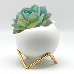 SORENTO - Maceta Blanca Nórdica Con Pedestal