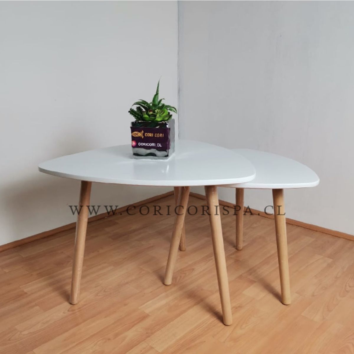CORI CORI - Pack de Mesas Twin  Blanca