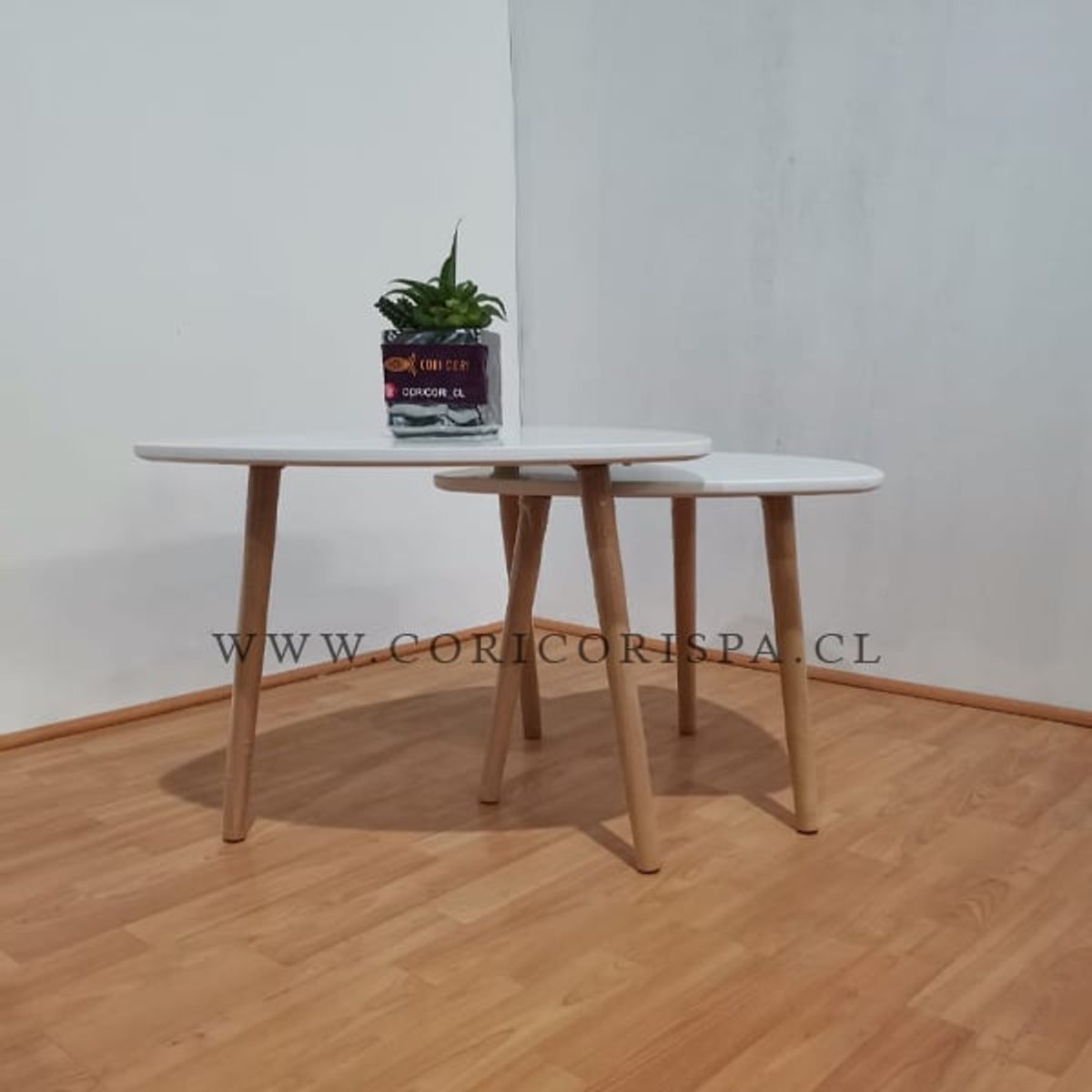 CORI CORI - Pack de Mesas Twin  Blanca