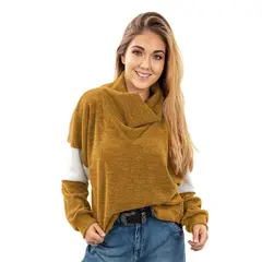 MARIA PASKARO - Chaleco Cali Linea Mostaza