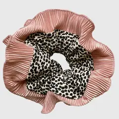 MARIA PASKARO - Scrunchie Begonia XL Chita Rosado - Rosa