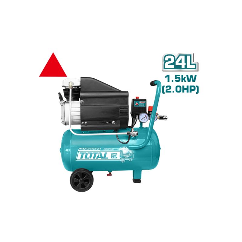 TOTAL TOOLS - Compresor De Aire 24lts 2hp Total