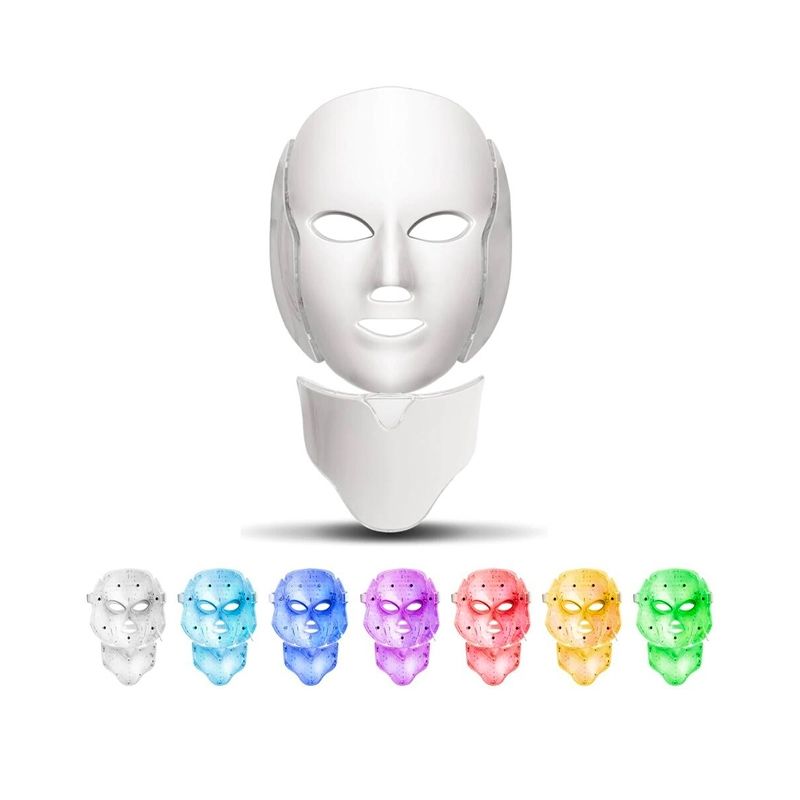 GENERICO - Mascara Facial 7 Colores Led Anti Acne Y Rejuvenecimiento Spa