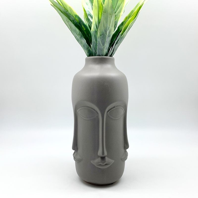 SORENTO - Florero Caras Humanas Gris