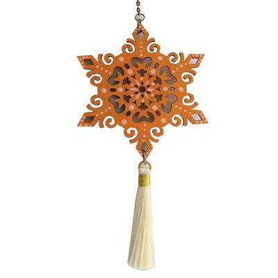 Imagen 2 del producto Colgante móvil mandala estrella naranjo