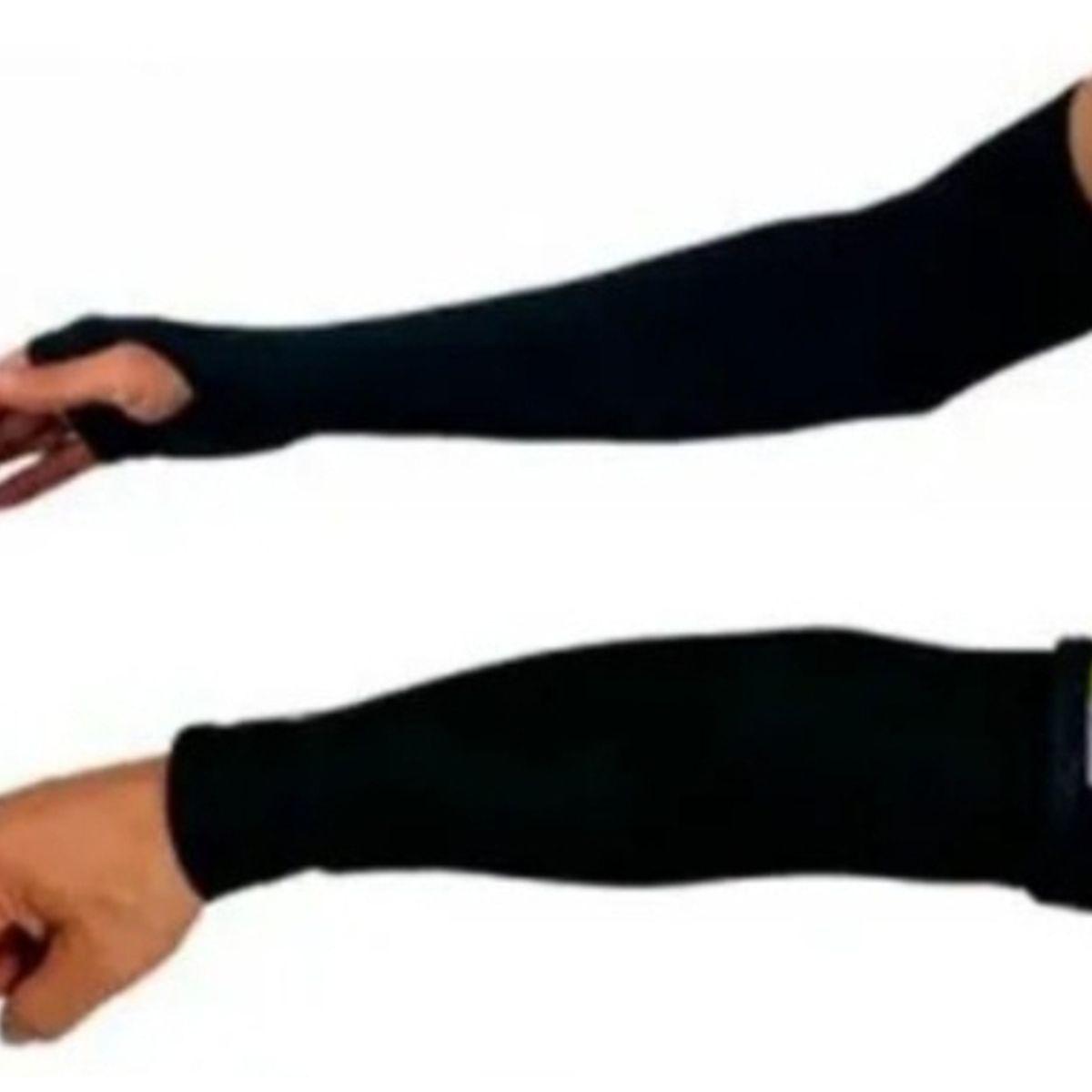 GENERICO - mangas deportivas para brazos con protección UV negro