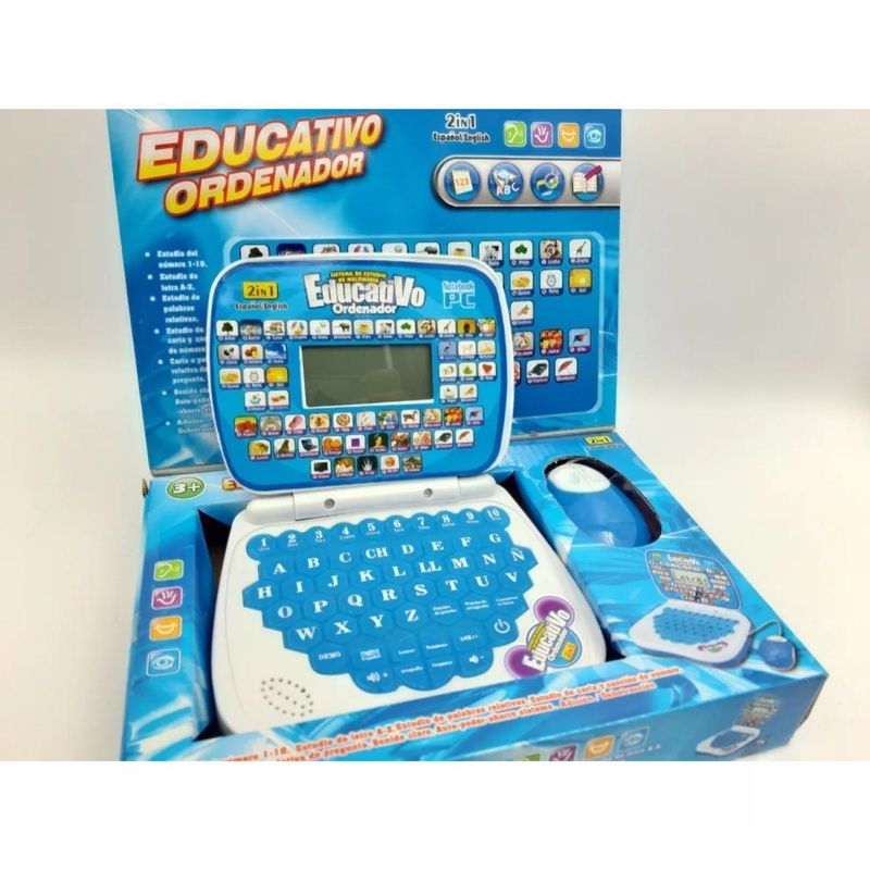 GENERICO - Computador Juguete Educativo Ingles - Español - Niño