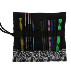 CREA TALLER - Estuche rollo pinceles y puntillismo de acrílico