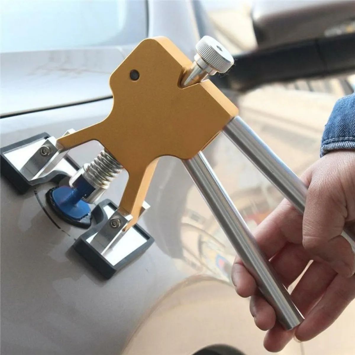 KUANGYE - Kit Saca Abolladuras Desabollador De Auto Herramienta Autos