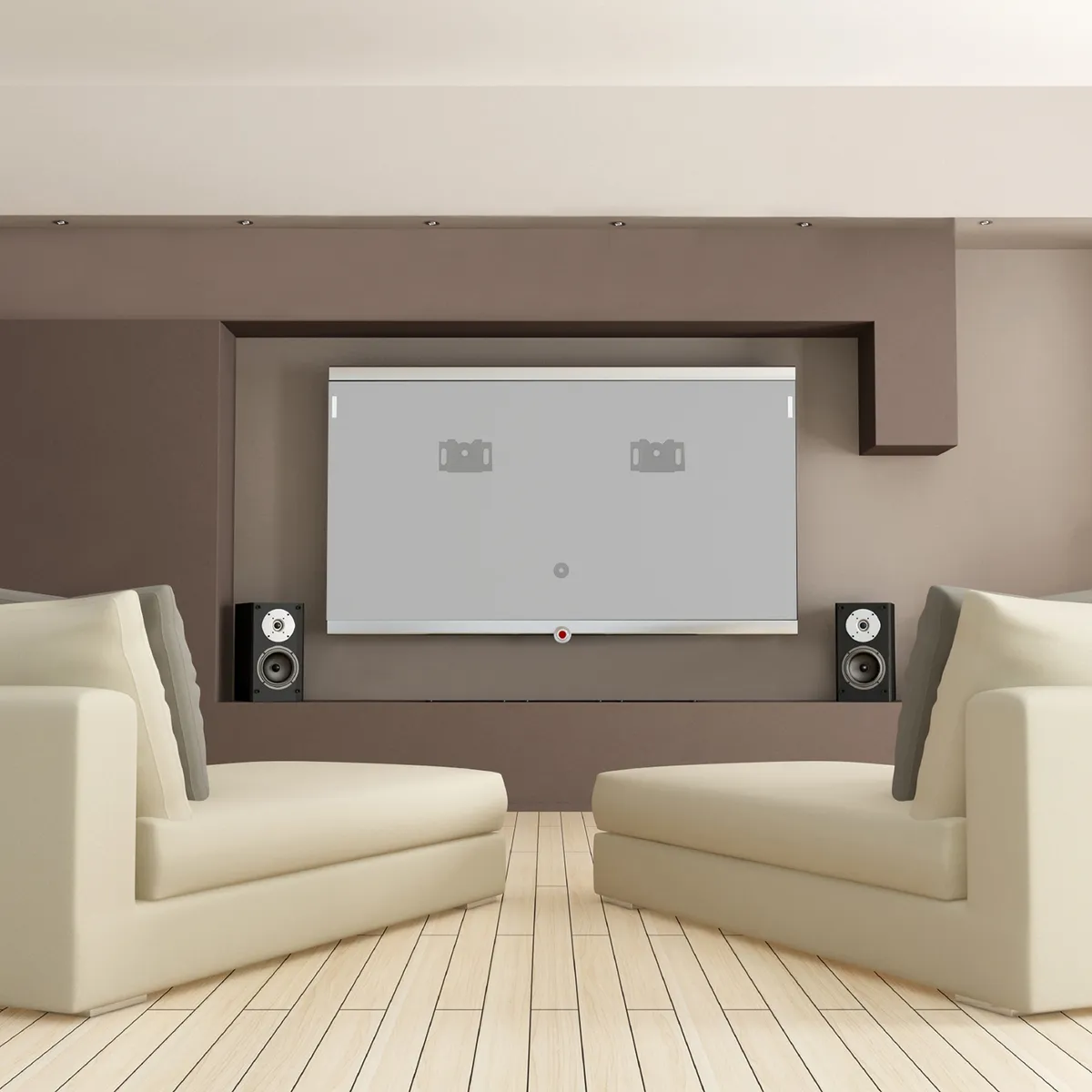 BRASFORMA - Soporte TV Fijo 10" a 85"  vesa Universal 40kg GN59W Forte -Brasforma