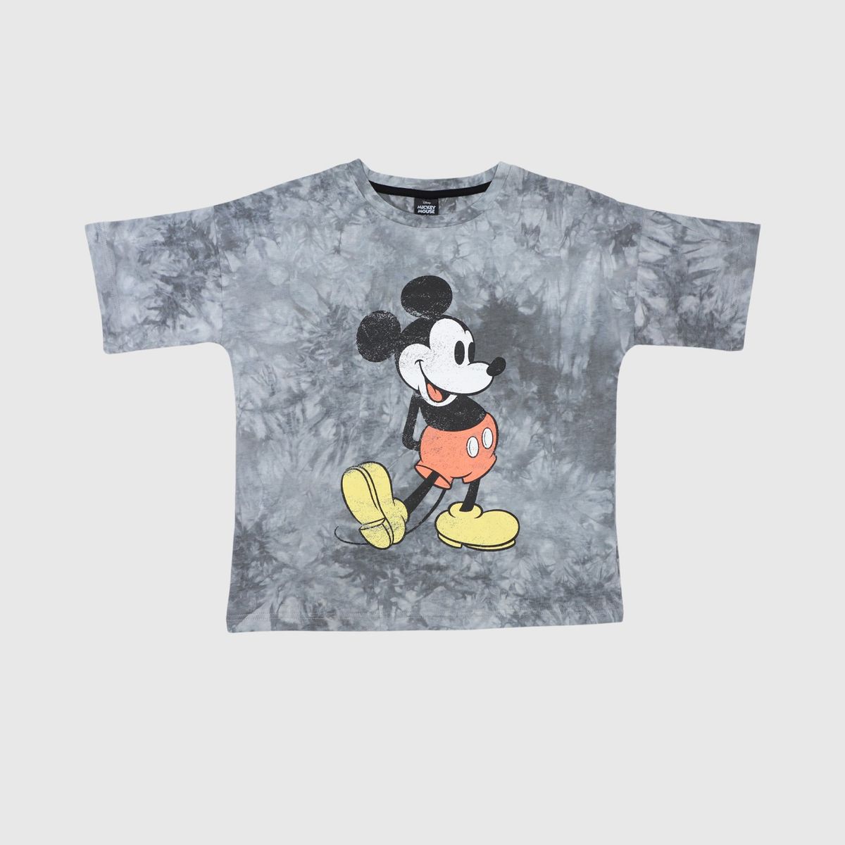 DISNEY - Polera Niña Mickey Ho Ho Gris Disney