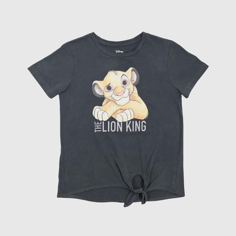 DISNEY - Polera Niña Rey León Travieso Gris Disney