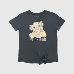 DISNEY - Polera Niña Rey León Travieso Gris