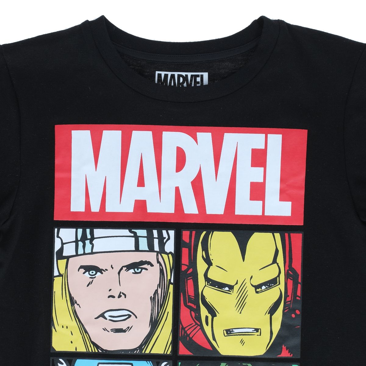 MARVEL - Polera Niño Avengers Vintage Negro Marvel