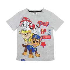 PAW PATROL - Polera Niño Chase Pup Pals Gris
