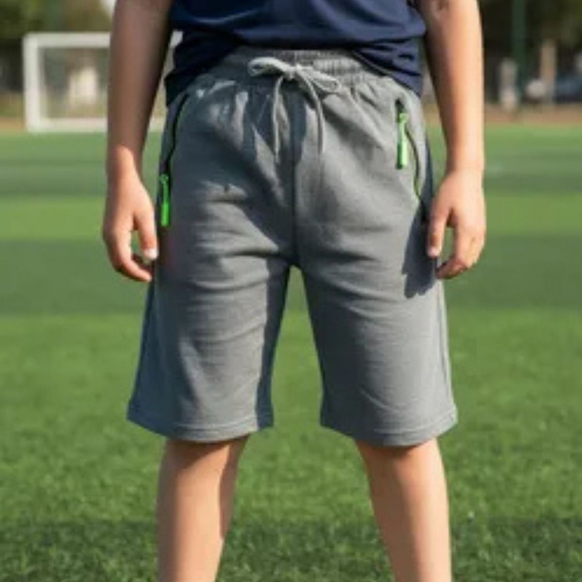 LOOK SHOP - Short Algodón Deportivo Niños Bolsillos Cierre 753