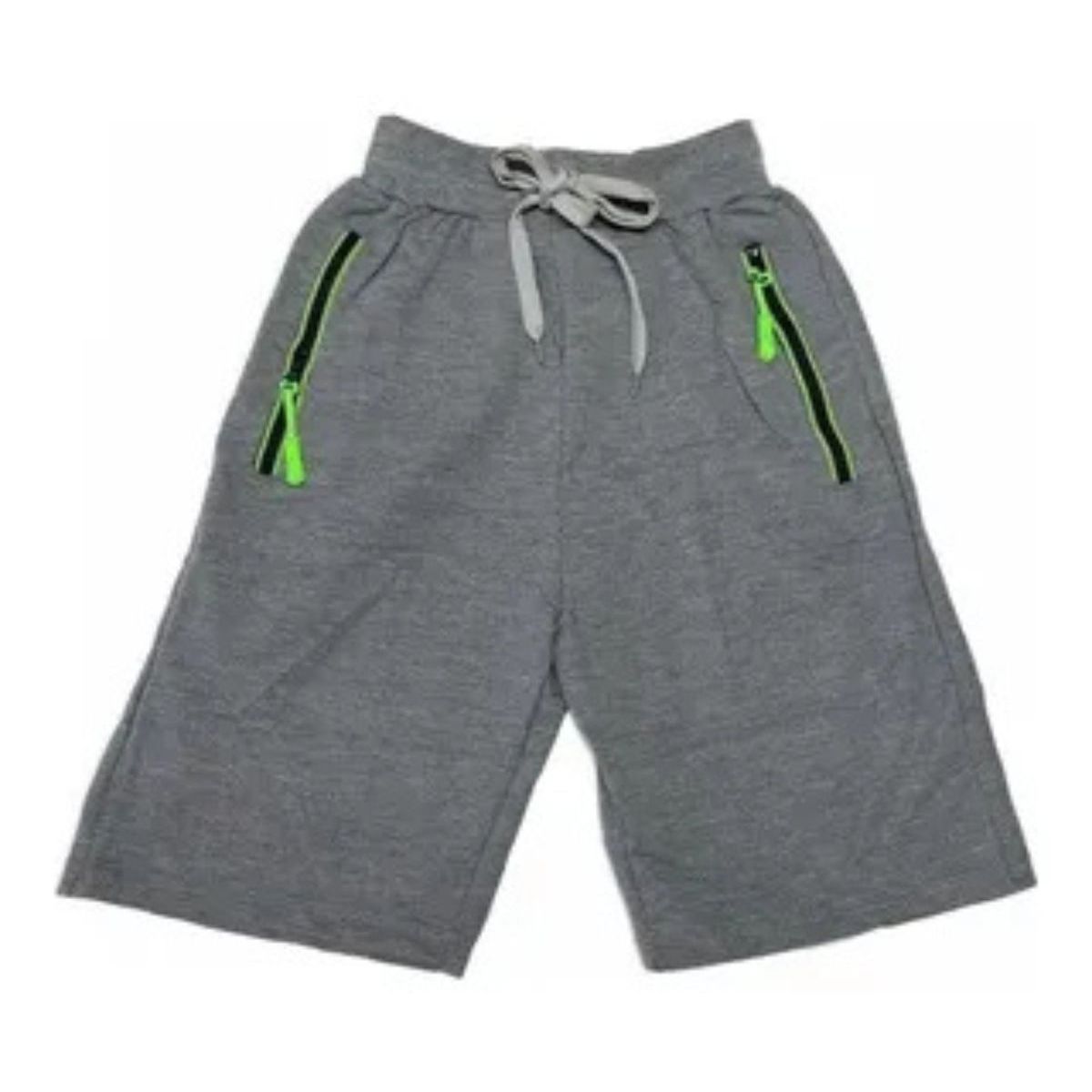LOOK SHOP - Short Algodón Deportivo Niños Bolsillos Cierre 753