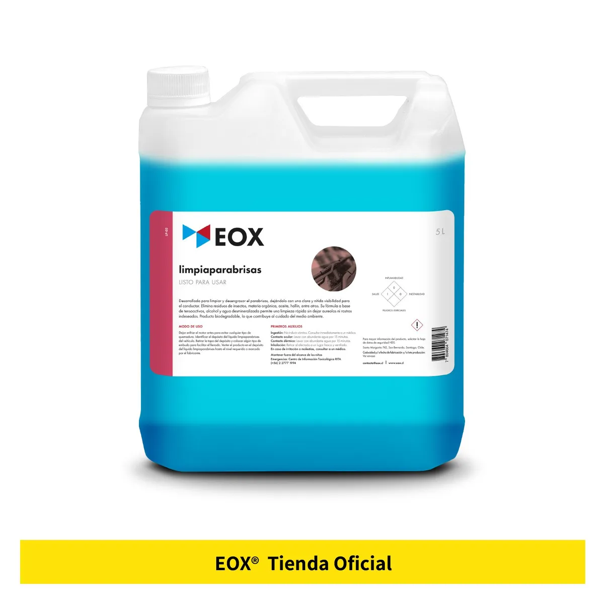 GENERICO - Limpiaparabrisas Listo Para Usar Eox 5 Litros