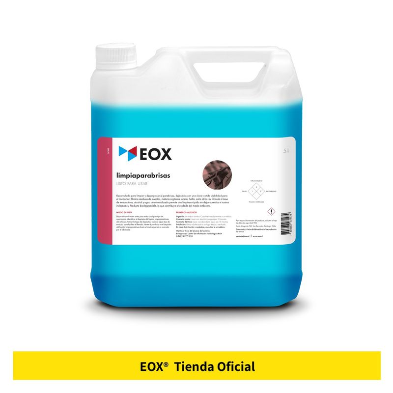 GENERICO - Limpiaparabrisas Listo Para Usar Eox 5 Litros