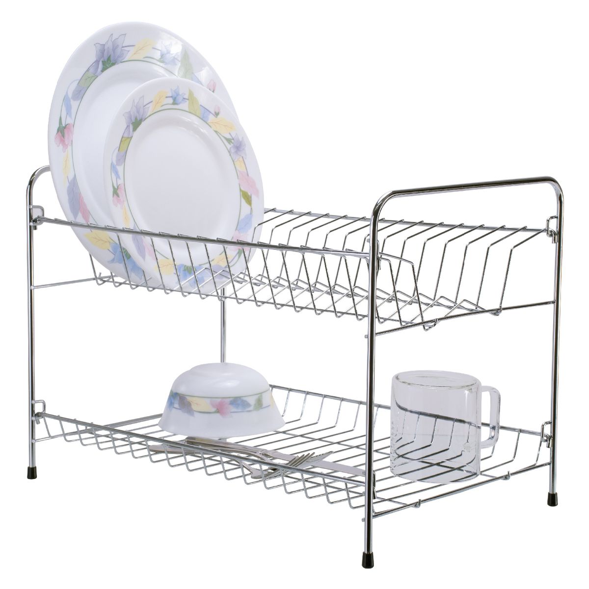 JOIA - Secaplatos escurridor 2 niveles cromado 17 platos