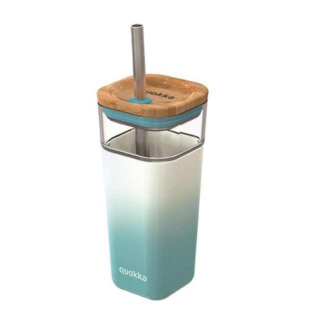 QUOKKA - QUOKKA GLASS LIQUID CUBE TEAL GRADIENT 540 ML