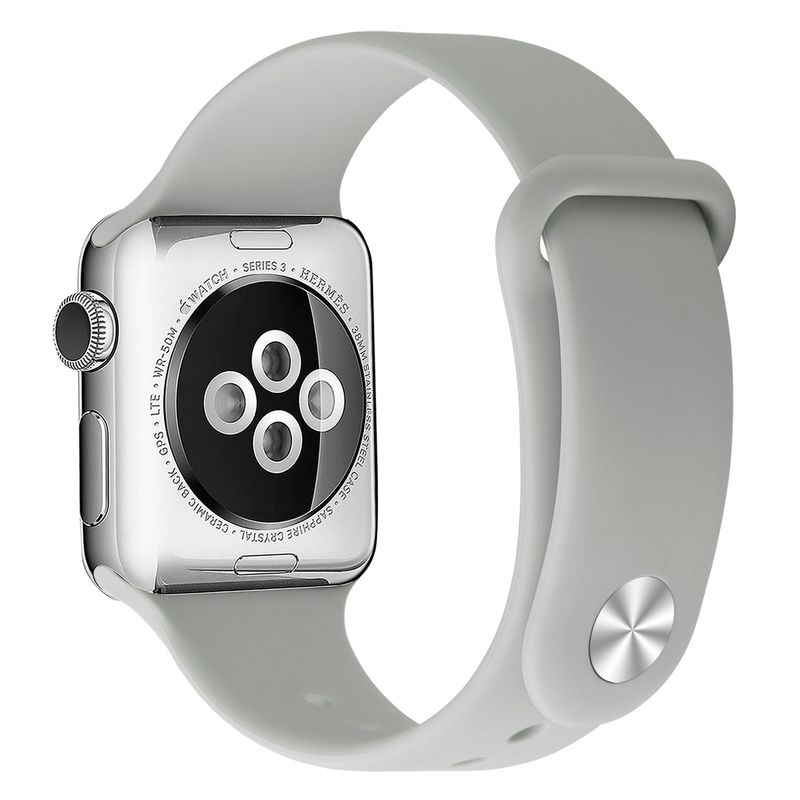 GENERICO - Correa Banda Boton Iwatch Applewatch Gris Roca 42-44-45MM