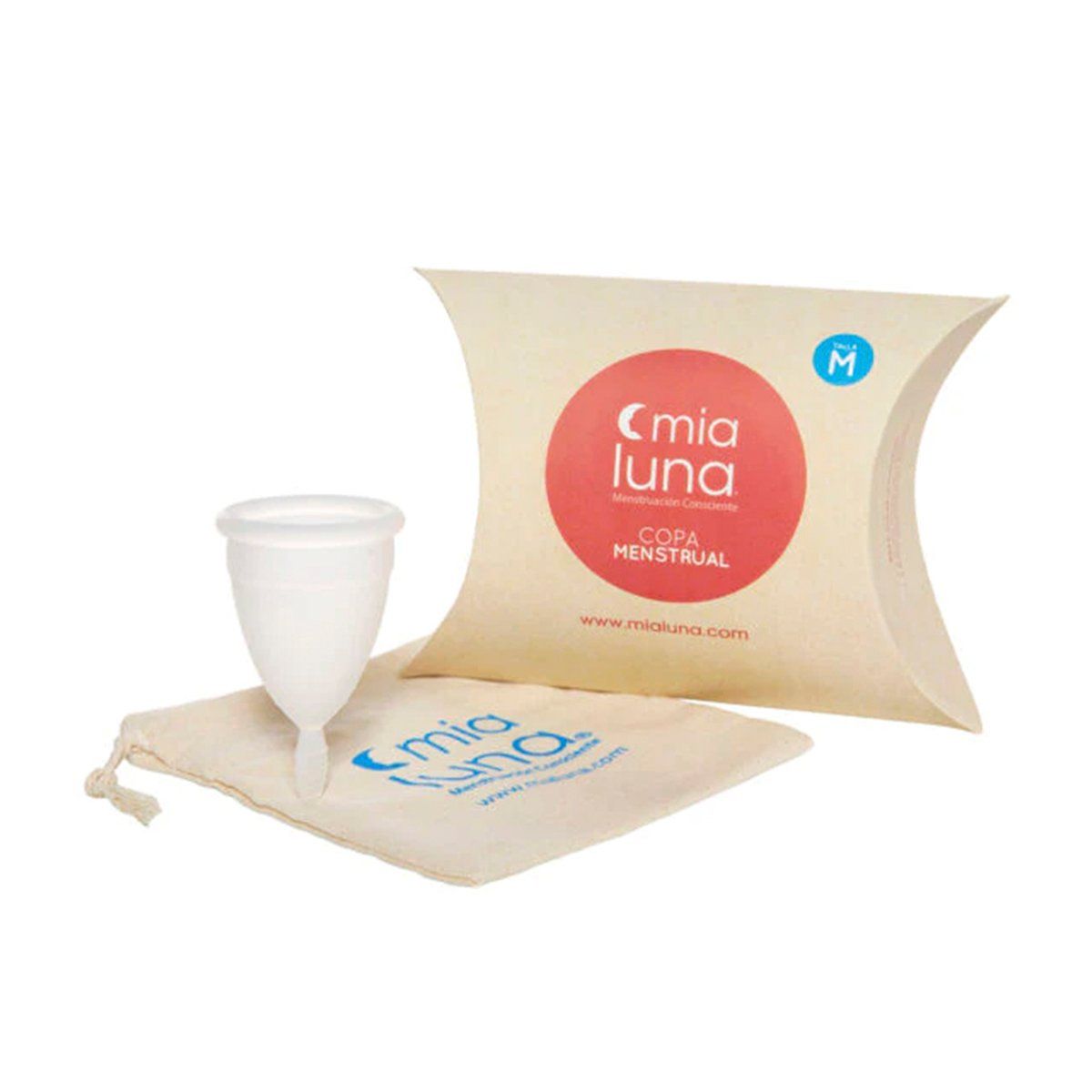 MIALUNA - Copa Menstrual Mia Luna Blanco Talla M MIALUNA
